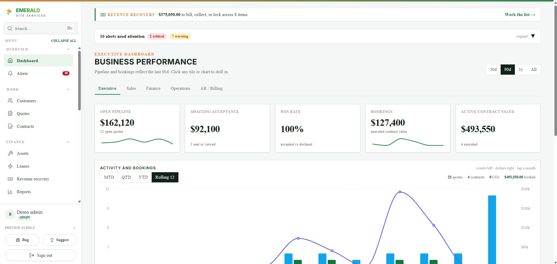 EmeraldConnext product screenshot
